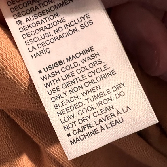 Rustic orange cotton sweater dress - Picture 7 of 7